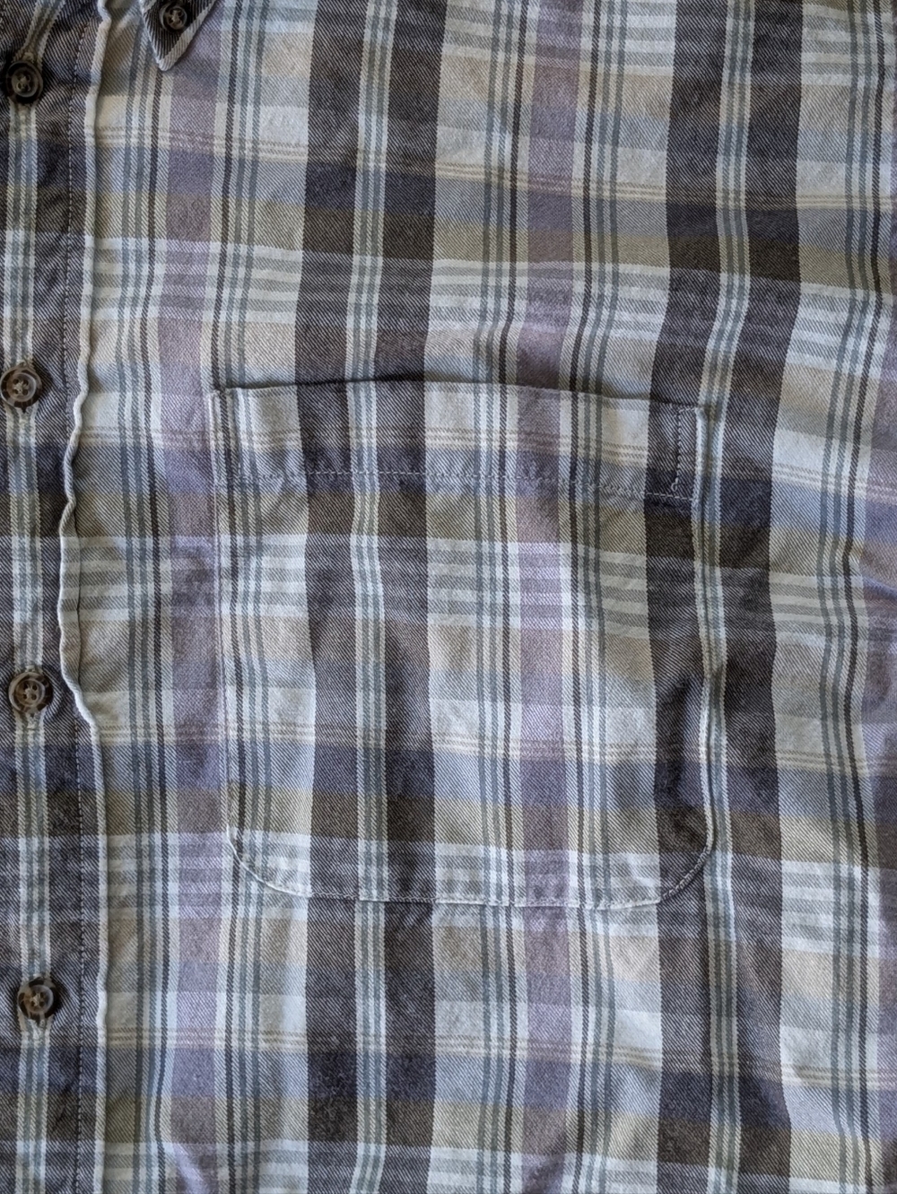 Viyella Vintage Canada Cotton Wool Plaid Button Down Long Sleeve Shirt Size XL - Picture 3 of 8